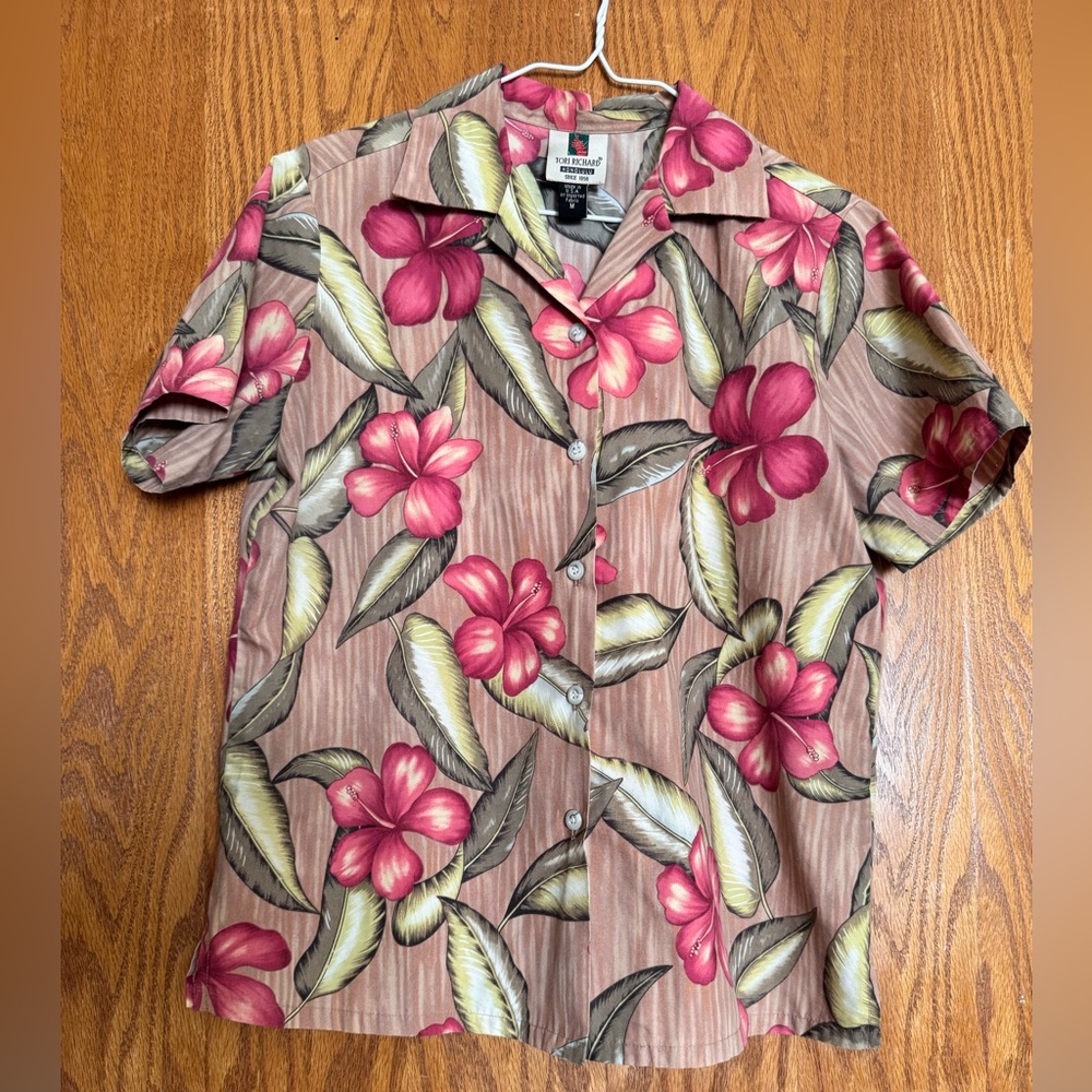 TORI RICHARD Vintage Hawaiian Aloha Shirt Women’s Medium